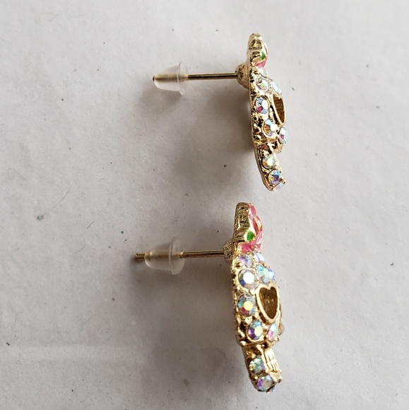 Cute sugar skull, dia de Los muertos stud earrings - Picture 4 of 5